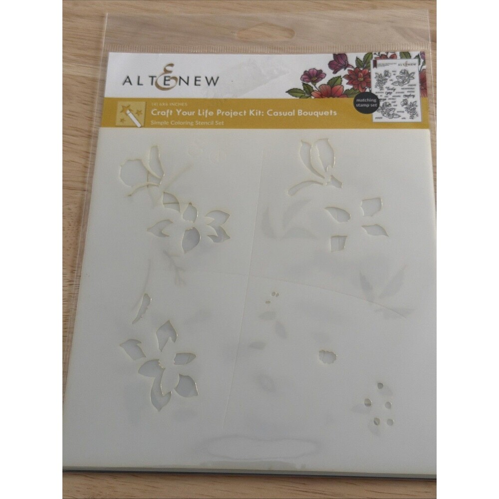 Altenew Casual Bouquets Flowers Layering Stencil Set